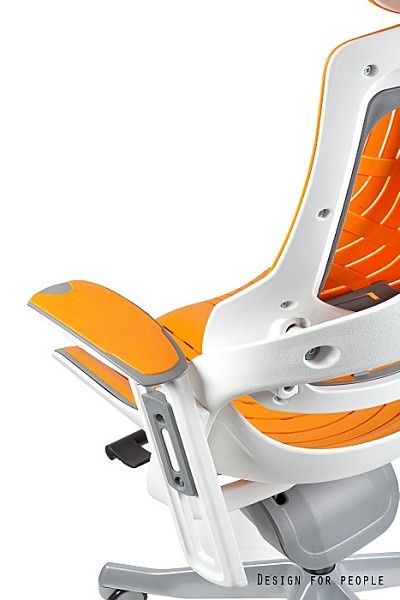 Fotel ergonomiczny Wau Elastomer, zgodny z normą BHP