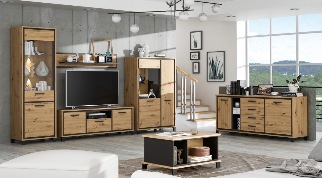 Stolik kawowy w stylu industrialnym Trondheim 511