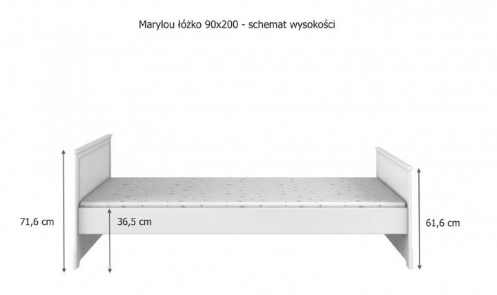 Łóżko dla dziecka 90x200 Marylou