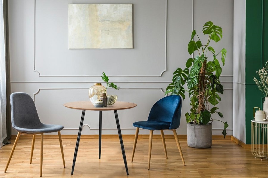 Okrągły stół na trzech nogach Sottile w stylu loft