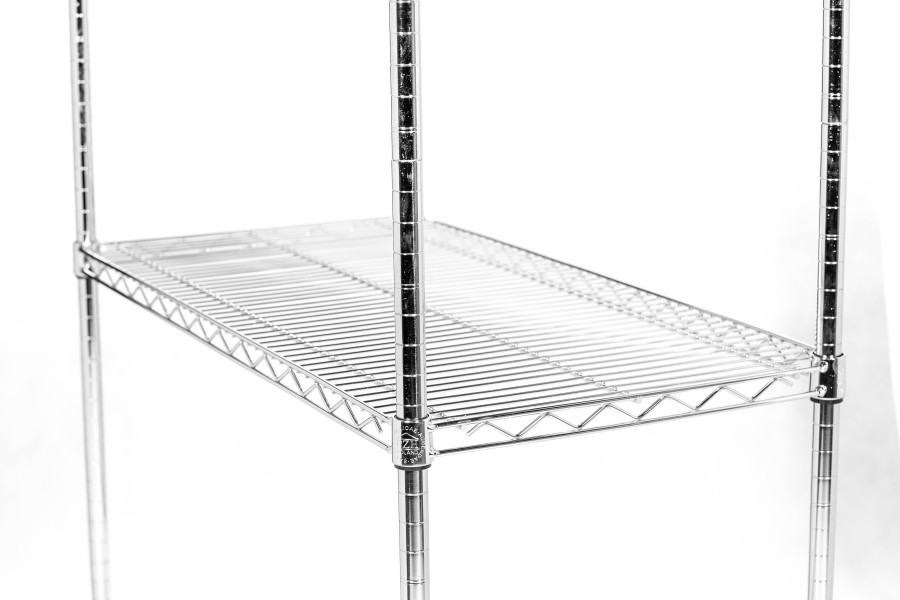 Chromowany regał z 5 półkami Ultra Power