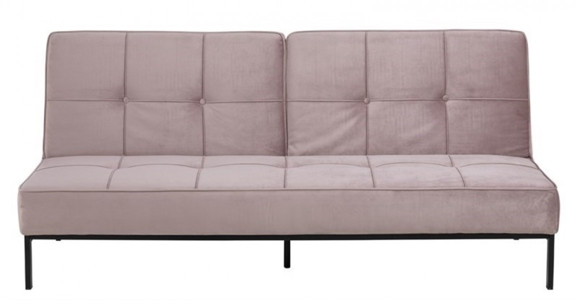 Pikowana sofa rozkładana z tkaniny aksamitnej Perugia VIC