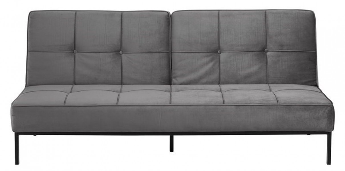 Pikowana sofa rozkładana z tkaniny aksamitnej Perugia VIC