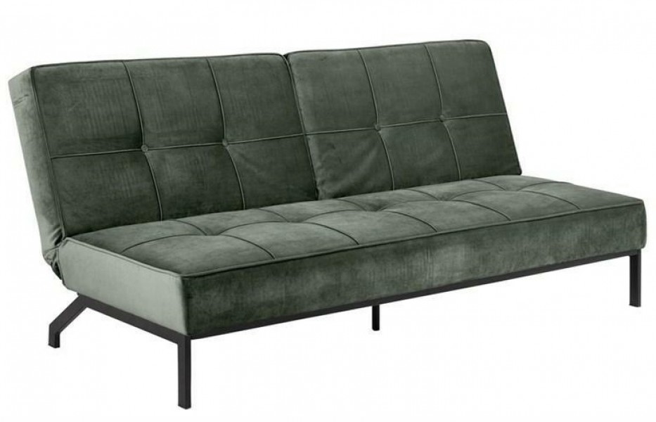 Pikowana sofa rozkładana z tkaniny aksamitnej Perugia VIC