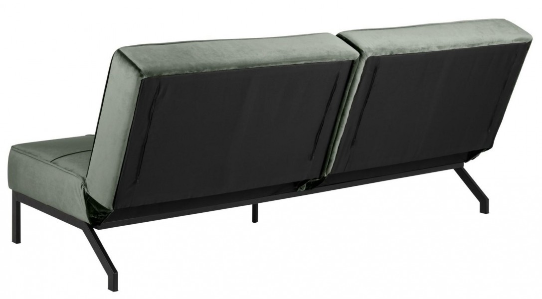 Pikowana sofa rozkładana z tkaniny aksamitnej Perugia VIC