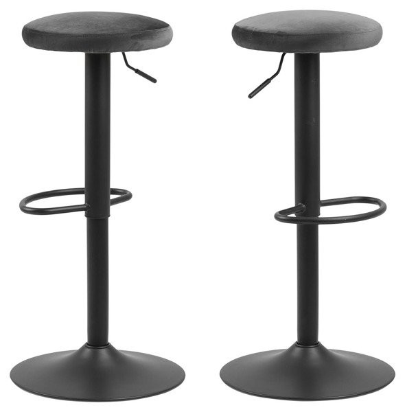 Regulowany hoker z podnóżkiem Finch dark grey