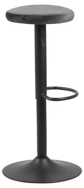 Regulowany hoker z podnóżkiem Finch dark grey