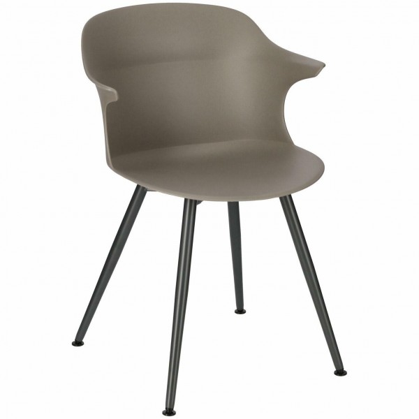 Designerskie krzesło kawiarniane na metalowych nogach Skal