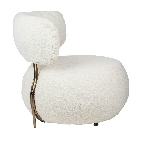 Designerski fotel bez podłokietników Teddy Low
