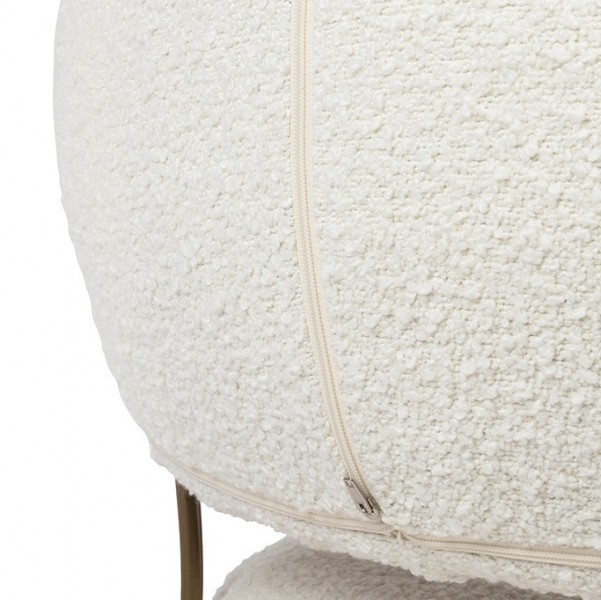 Designerski fotel bez podłokietników Teddy Low