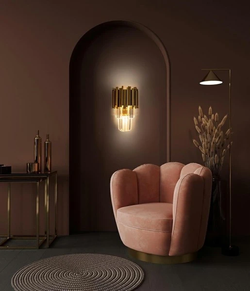 Kinkiet w stylu glamour z kryształkami Imperial Wall