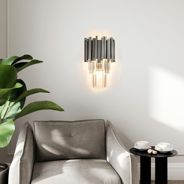Kinkiet w stylu glamour z kryształkami Imperial Wall