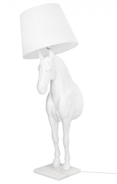 Designerska lampa podłogowa Horse Stand S z włókna szklanego