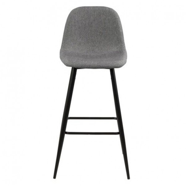 Stołek barowy na metalowych nogach Wilma light grey