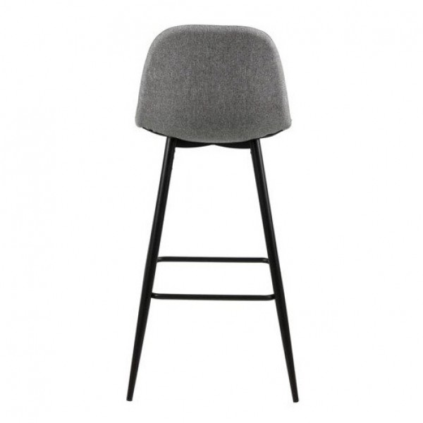Stołek barowy na metalowych nogach Wilma light grey