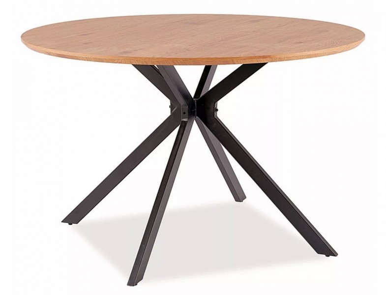 Loftowy stół na designerskiej podstawie Aster