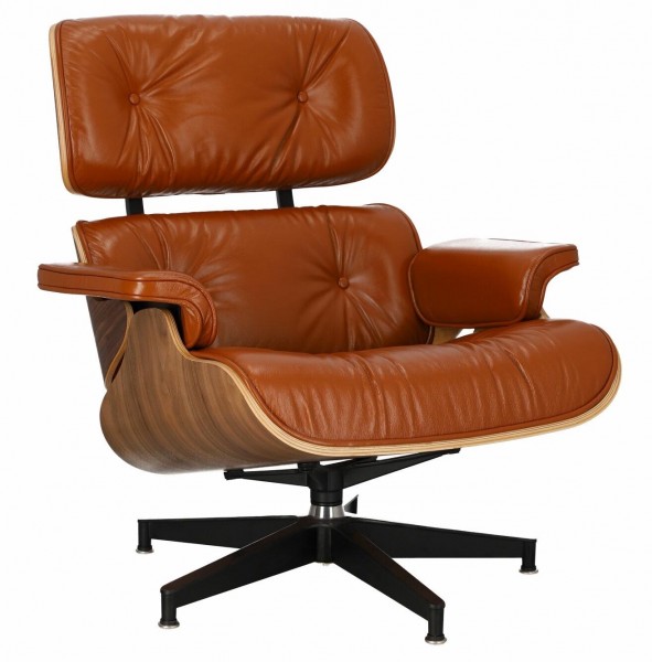 Designerski fotel ze skóry naturalnej VIP brązowy