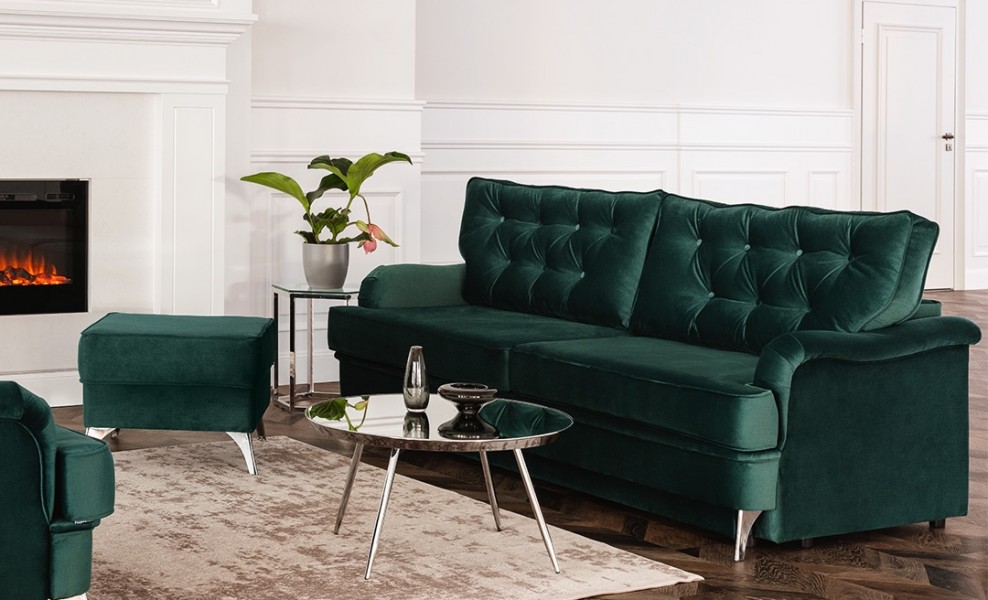 3-osobowa sofa do salonu z funkcją spania Sissi