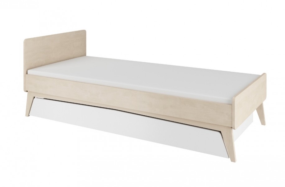 Jednoosbowe łóżko dziecięce w stylu skandynawskim So Sixty 90x200