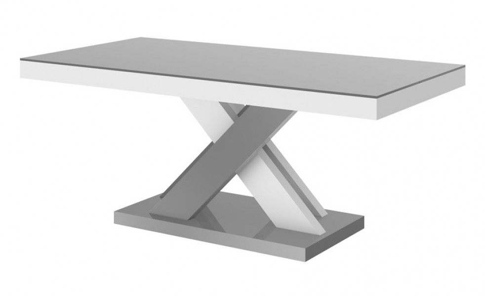 Designerska ława nierozkładana Xenon Lux Mini w wysokim połysku