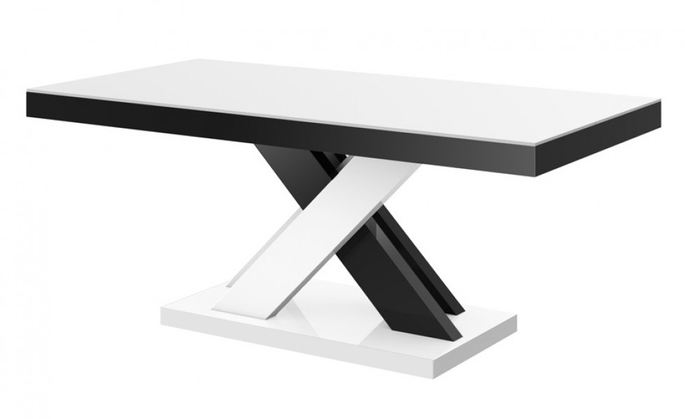 Designerska ława nierozkładana Xenon Lux Mini w wysokim połysku