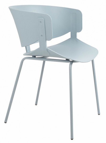 Krzesło z plastikowym siedziskiem Garret