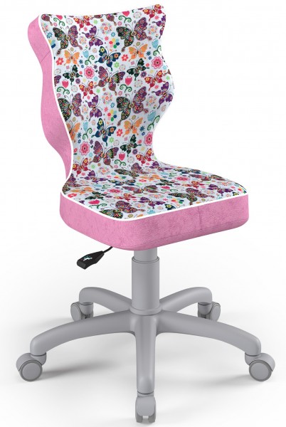 Obrotowe krzesło dziecięce z wzorami Petit Grey rozmiar 3 (119-142 cm)