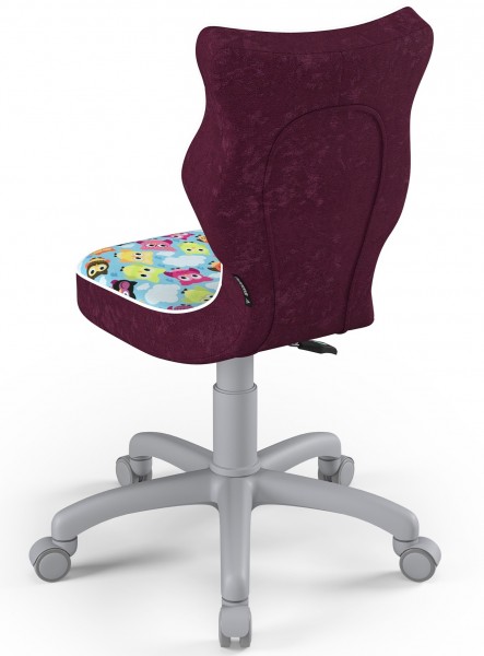 Obrotowe krzesło dziecięce z wzorami Petit Grey rozmiar 3 (119-142 cm)