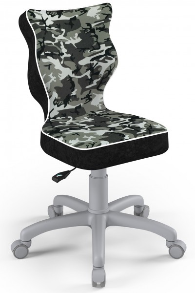 Obrotowe krzesło dziecięce z wzorami Petit Grey rozmiar 3 (119-142 cm)