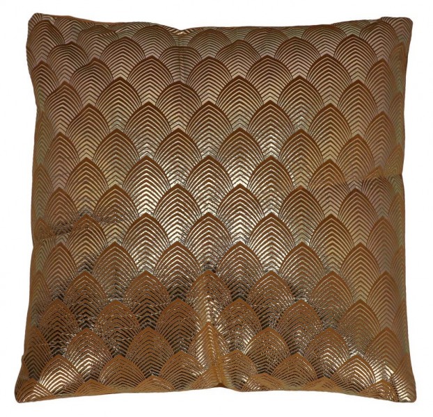 Dekoracyjna poduszka z tkaniny velvet Łuska
