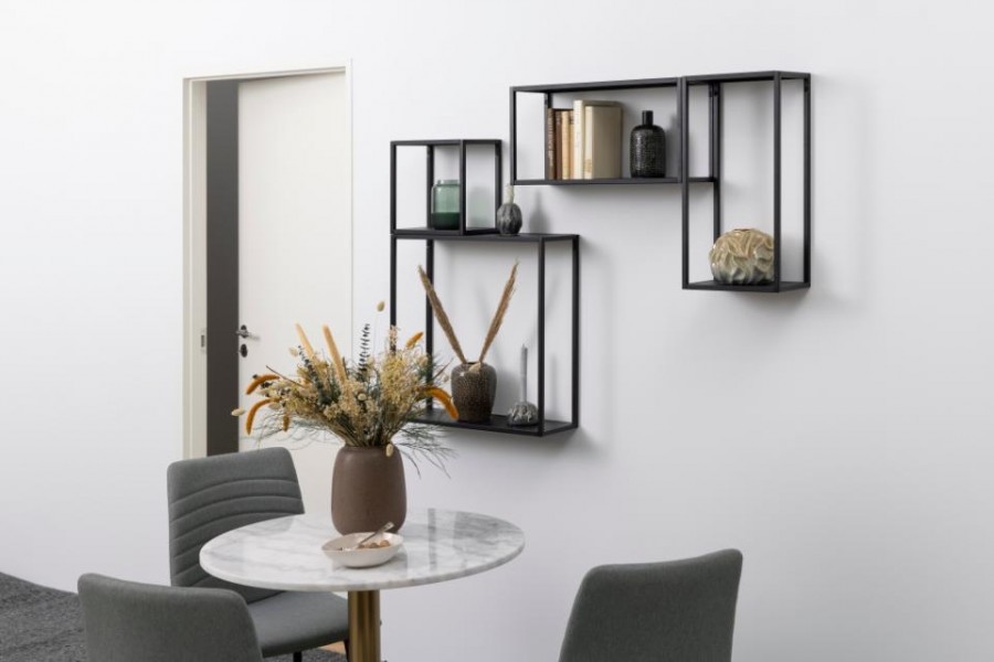 Zestaw 4 metalowych półek wiszących Geelong