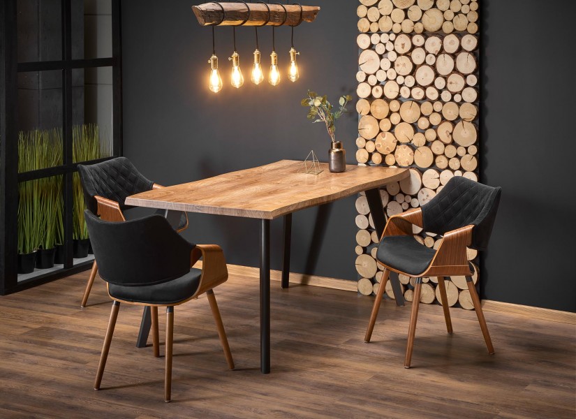 Rozkładany stół do jadalni w stylu industrialnym Dickson 120