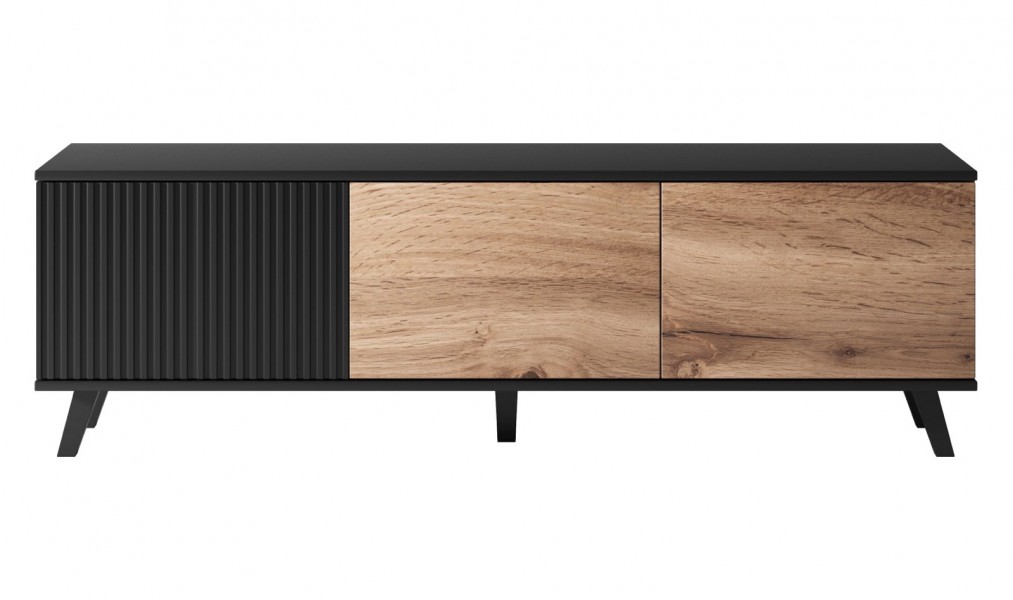 Stolik pod telewizor z ryflowanym frontem Random RTV-1