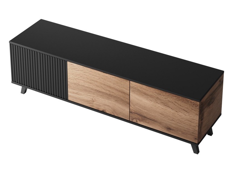 Stolik pod telewizor z ryflowanym frontem Random RTV-1