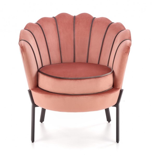 Velvetowy fotel w stylu glamour Angelo