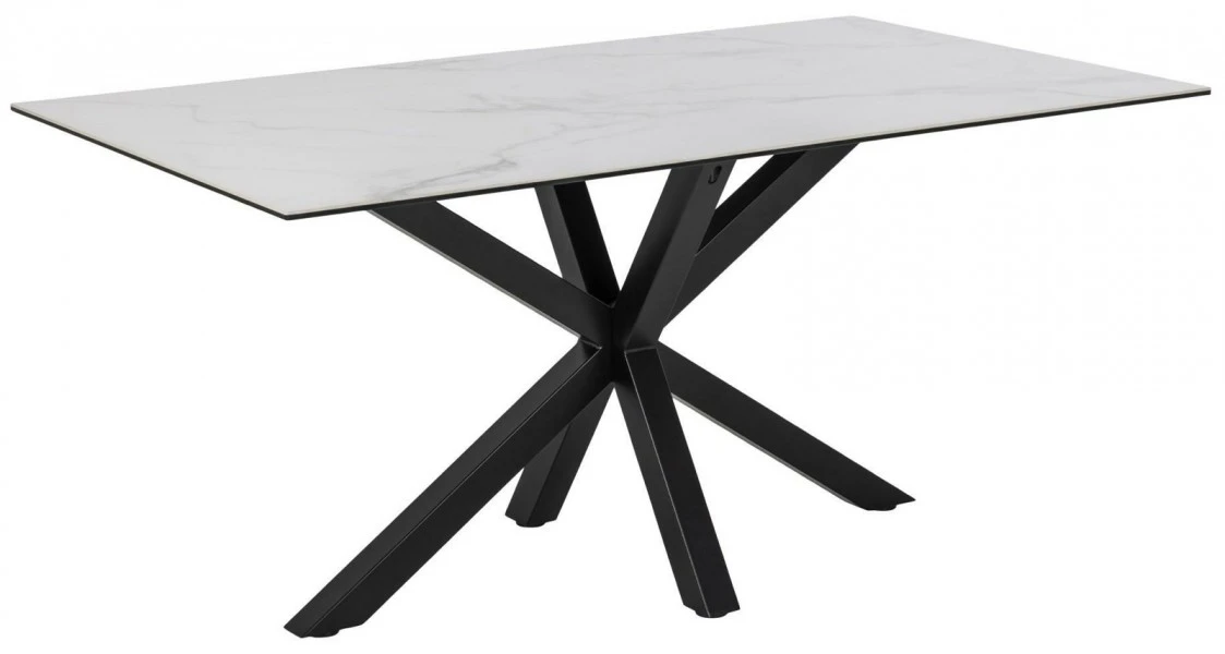 Biały stół z ceramicznym blatem Heaven 160x90