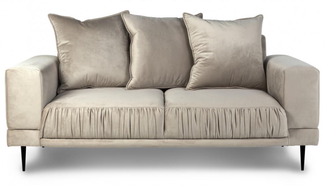 Tapicerowana sofa do salonu na wysokich nóżkach Velutto 2 os.