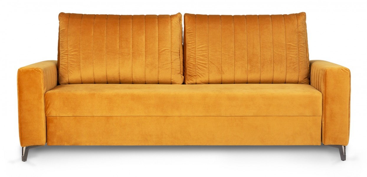 Rozkładana sofa do salonu z tkaniny velvet Salma