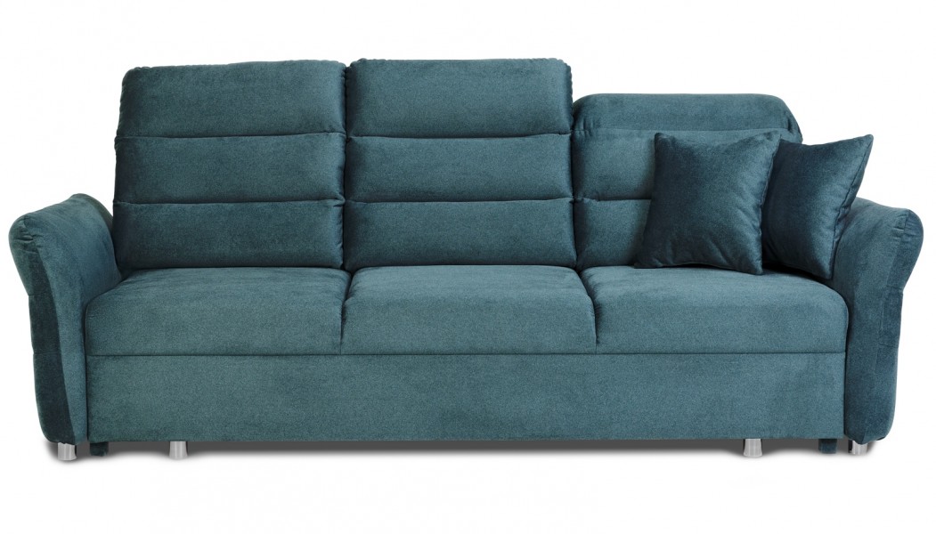 Rozkładana sofa pokojowa z regulowanymi zagłówkami Grandera 3 os.