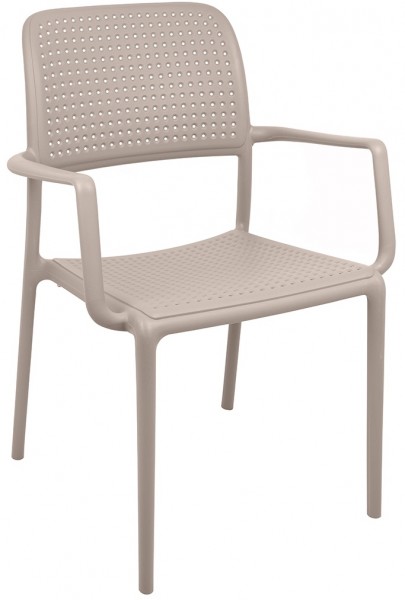 Plastikowe krzesło z podłokietnikami do kawiarni i ogrodu Spark