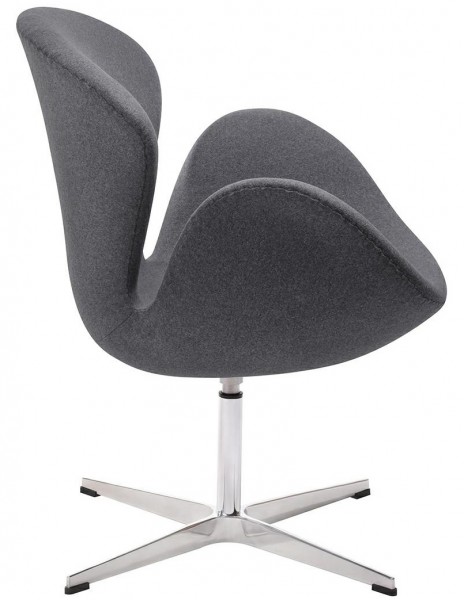 Obrotowy fotel kawiarniany z wełny kaszmirowej Swan Wool Premium