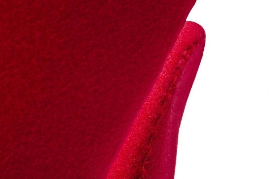 Obrotowy fotel kawiarniany z wełny kaszmirowej Swan Wool Premium