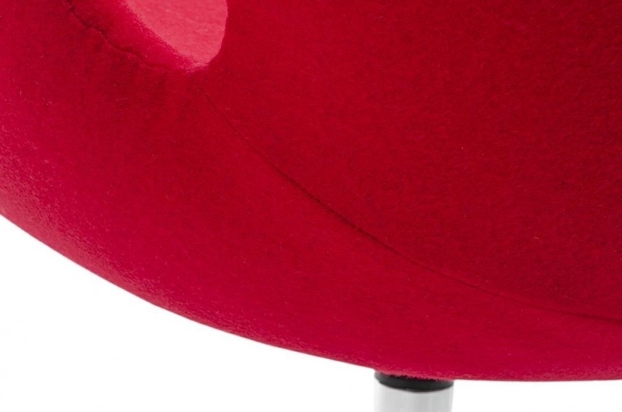 Obrotowy fotel kawiarniany z wełny kaszmirowej Swan Wool Premium