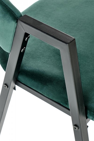 Velvetowe krzesło z podłokietnikami K473