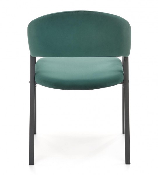 Velvetowe krzesło z podłokietnikami K473