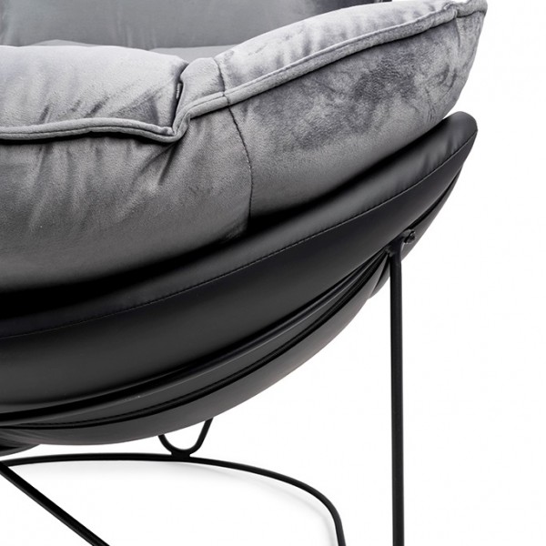 Designerski fotel wypoczynkowy Otilia Stand Velvet