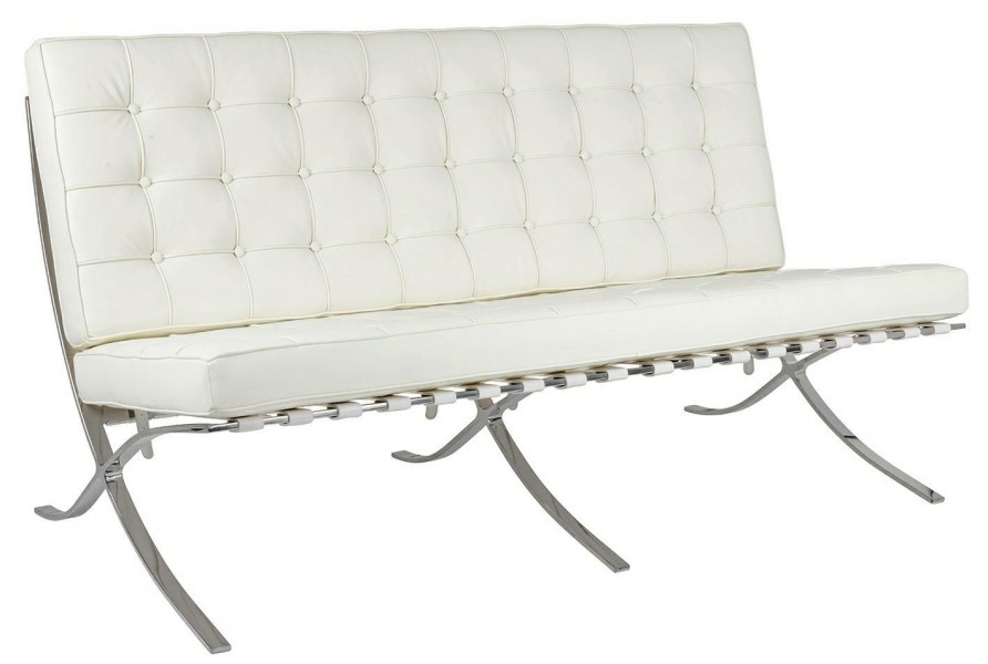 Trzyosobowa sofa ze skóry naturalnej Barcelon
