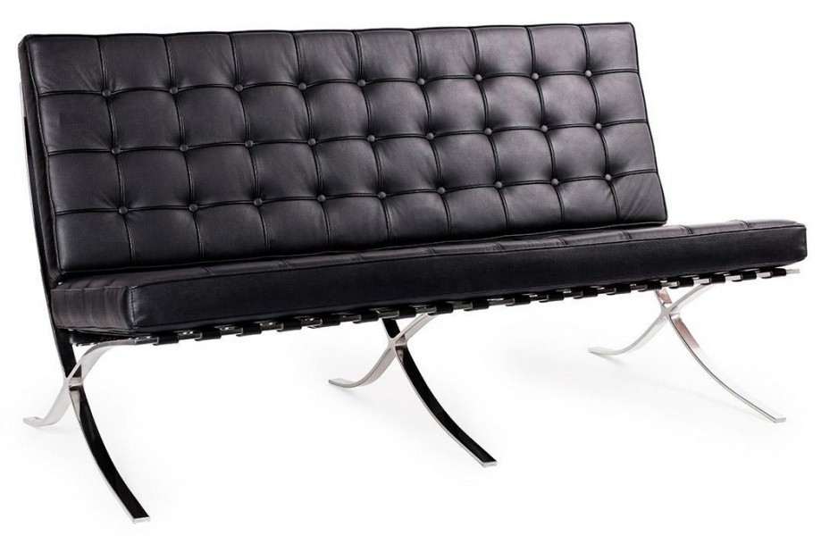 Trzyosobowa sofa ze skóry naturalnej Barcelon