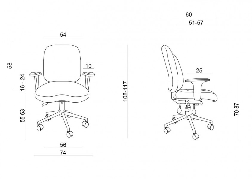 Ergonomiczny fotel obrotowy do pracy 24/7 Lider