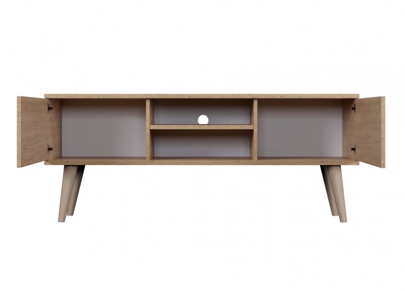 Szafka RTV w stylu skandynawskim Toronto 120 dąb artisan